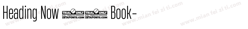 Heading Now 63 Book字体转换